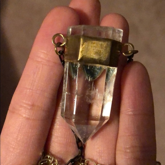 Crystal turquoise necklace - Picture 3 of 10